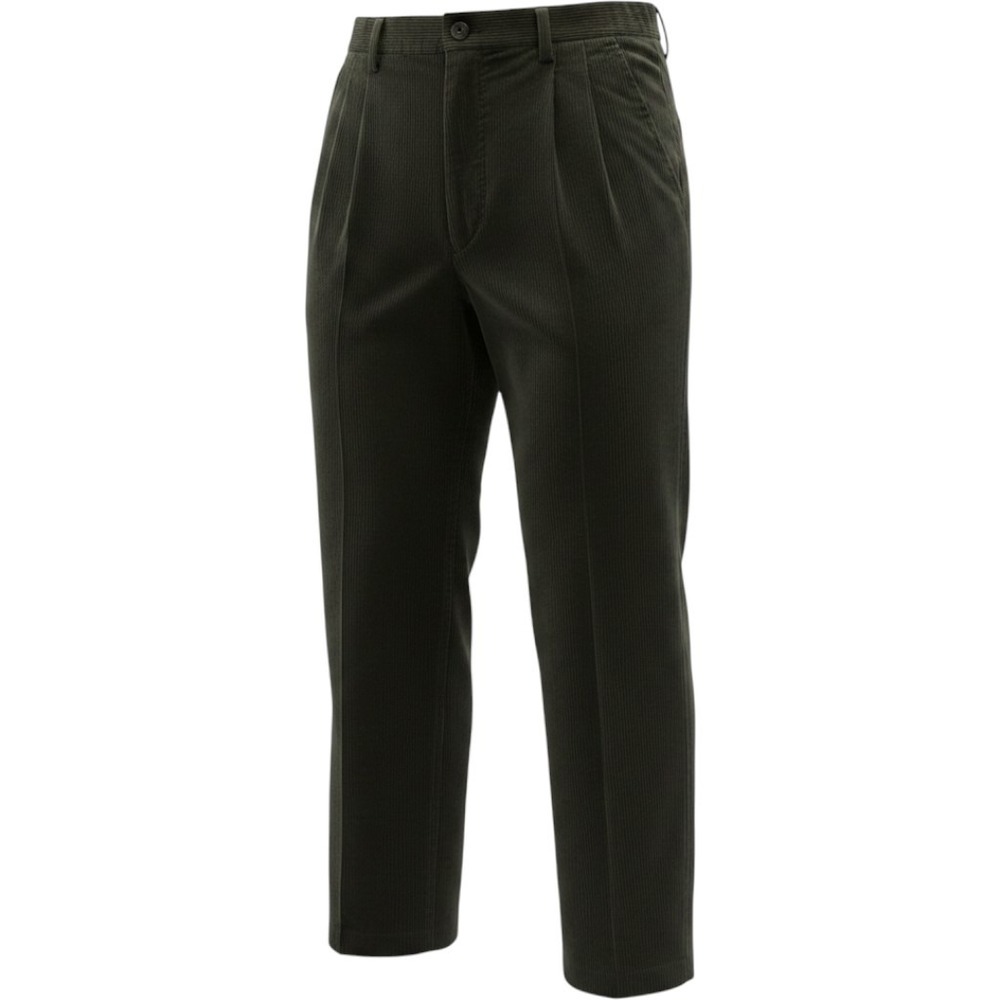 The Territory Ahead Corduroy Pants Mens 34 Green Pleated Pigment Dyed Vintage